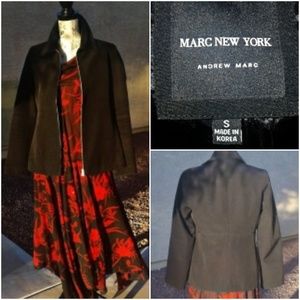 EUC Andrew Marc NY Rain Jacket in Black Sz S